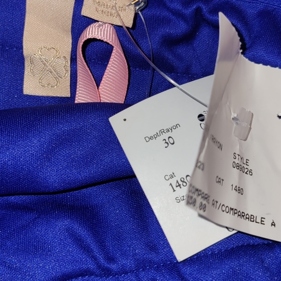 * Mini NWT ROYAL BLUE COCKTAIL DRESS - Picture 4 of 5